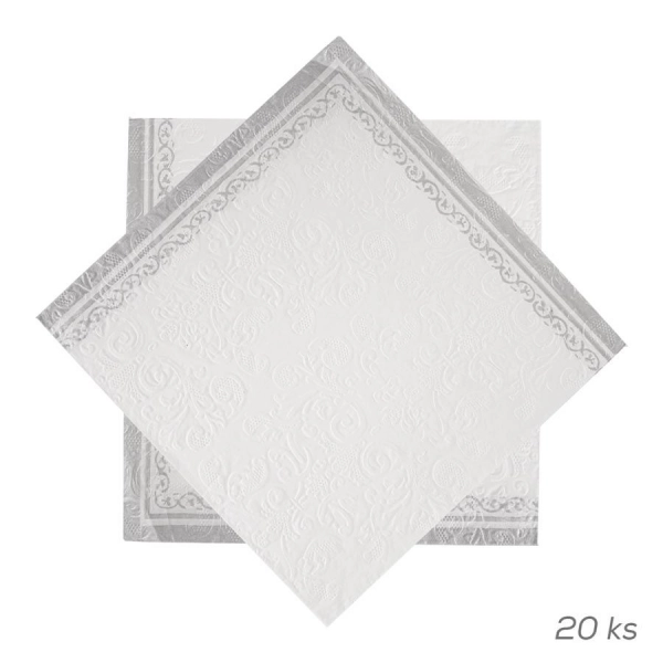 Ubrousek papír embosovaný 20 ks 33x33 cm O0569