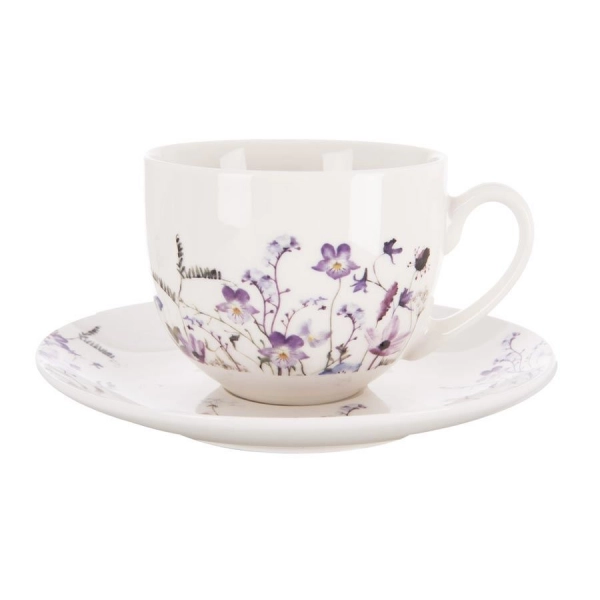 Hrnek + podšálek z porcelánu LOUKA 0,28 l O0650