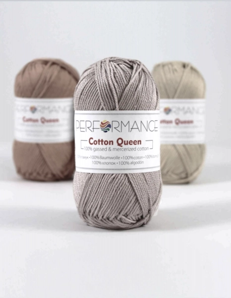 Performance Bavlněná příze Cotton Queen 2041 - šedá světlá 50g 125m