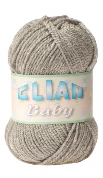 VSV Pletací příze Elian Baby 00195 - šedá
