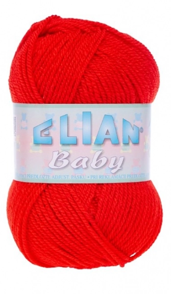 VSV Pletací příze Elian Baby 207 - červená