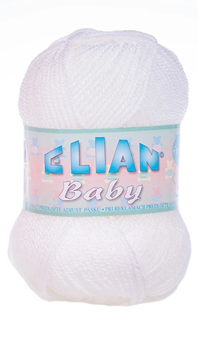 VSV Pletací příze Elian Baby 208 - bílá