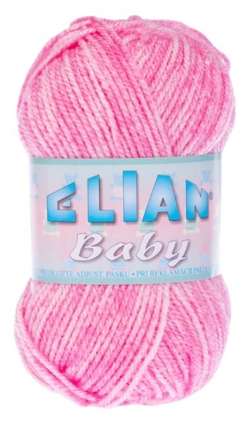 VSV Pletací příze Elian Baby 709 - růžová