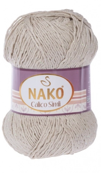 Pletací příze Calico Simli 10874 - béžová