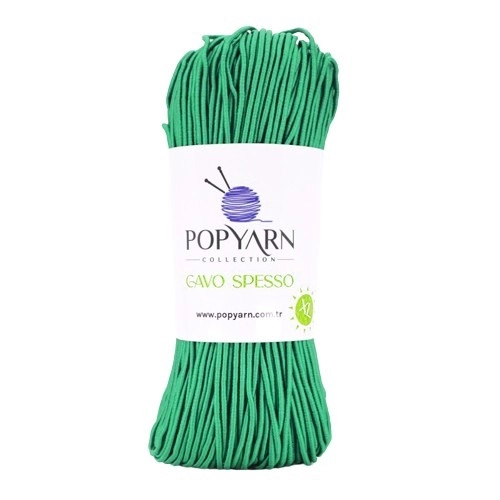 POPYARN Příze Cavo spesso B04 - zelená, 200g 110m