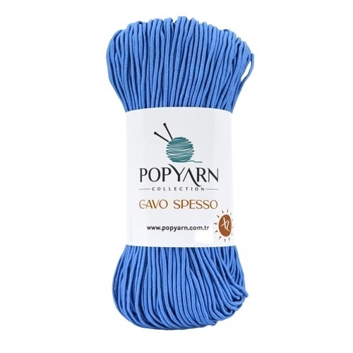POPYARN Příze Cavo spesso B06 - modrá, 200g 110m