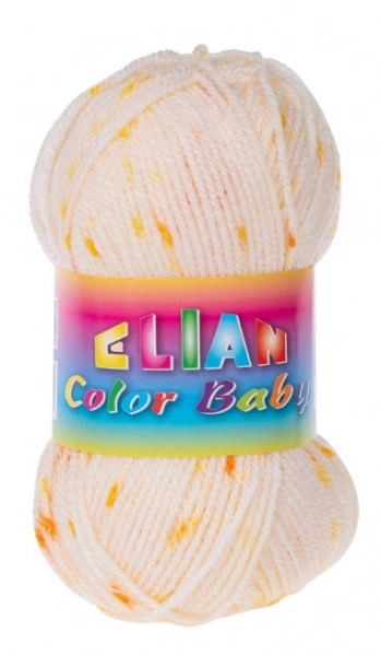 VSV Pletací příze Elian Color Baby - 900 žlutá