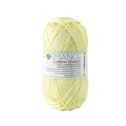 Performance Bavlněná příze Cotton Queen 0175 - žlutá 50g 125m