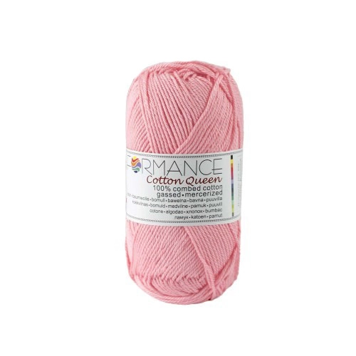 Performance Bavlněná příze Cotton Queen 152 - růžová 50g 125m