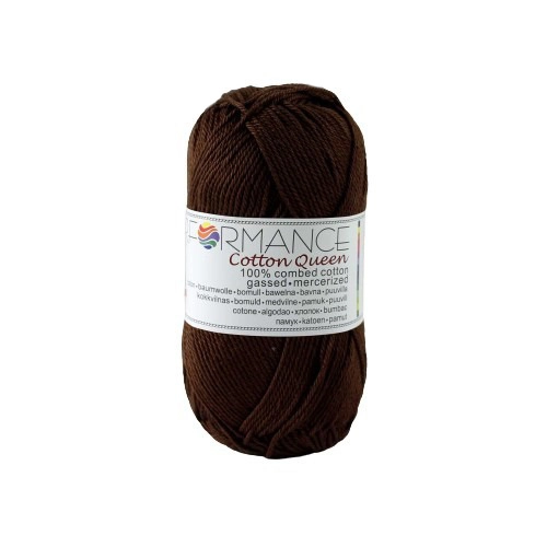 Performance Bavlněná příze Cotton Queen 227 - hnědá 50g 125m
