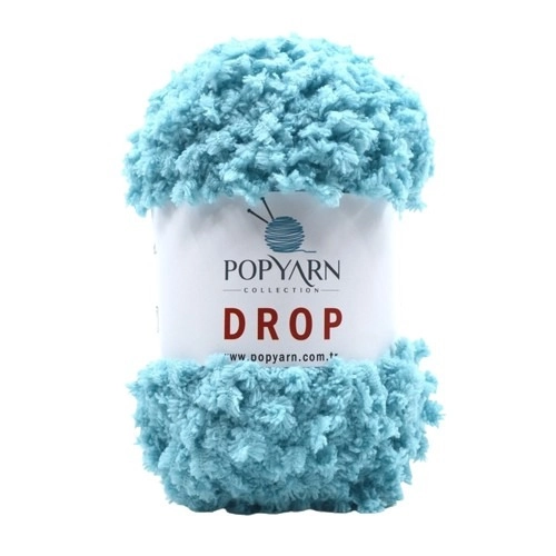 POPYARN Příze Drop B6 - modrá, 100g 55m