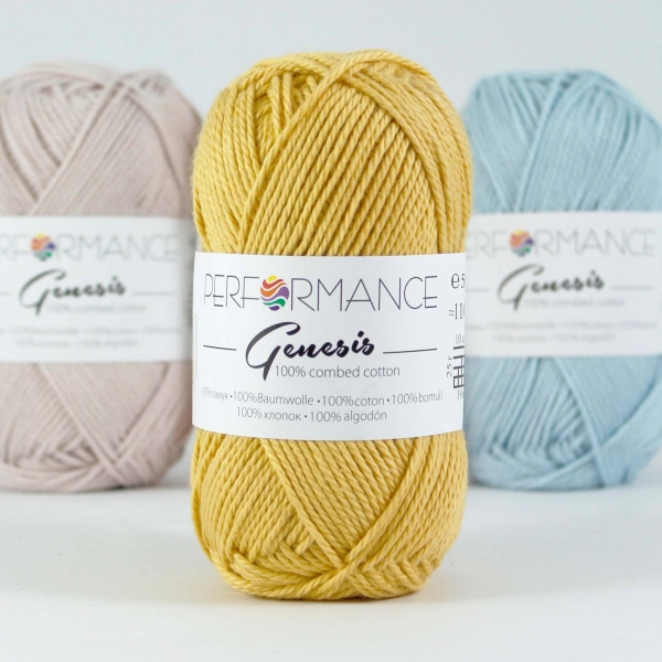 Performance Bavlněná příze Genesis 2060 - žlutá 50g 110m