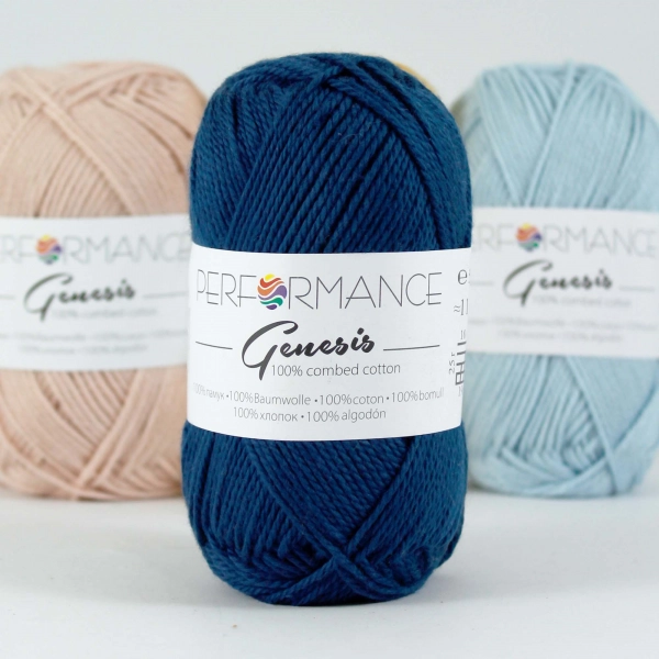 Performance Bavlněná příze Genesis 2131 - modrá 50g 110m