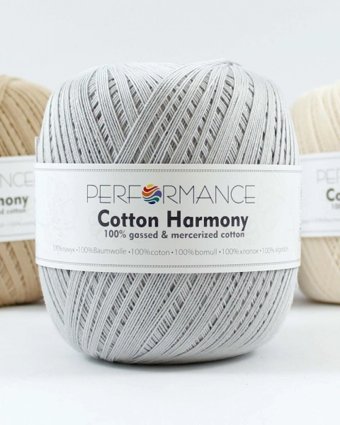 Performance Bavlněná příze Cotton Harmony 0231 - šedá 100g 560m