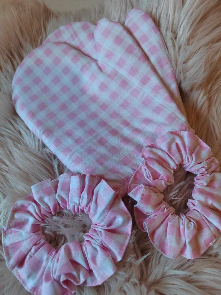 Dárková sada chňapky a gumičky scrunchie do vlasů