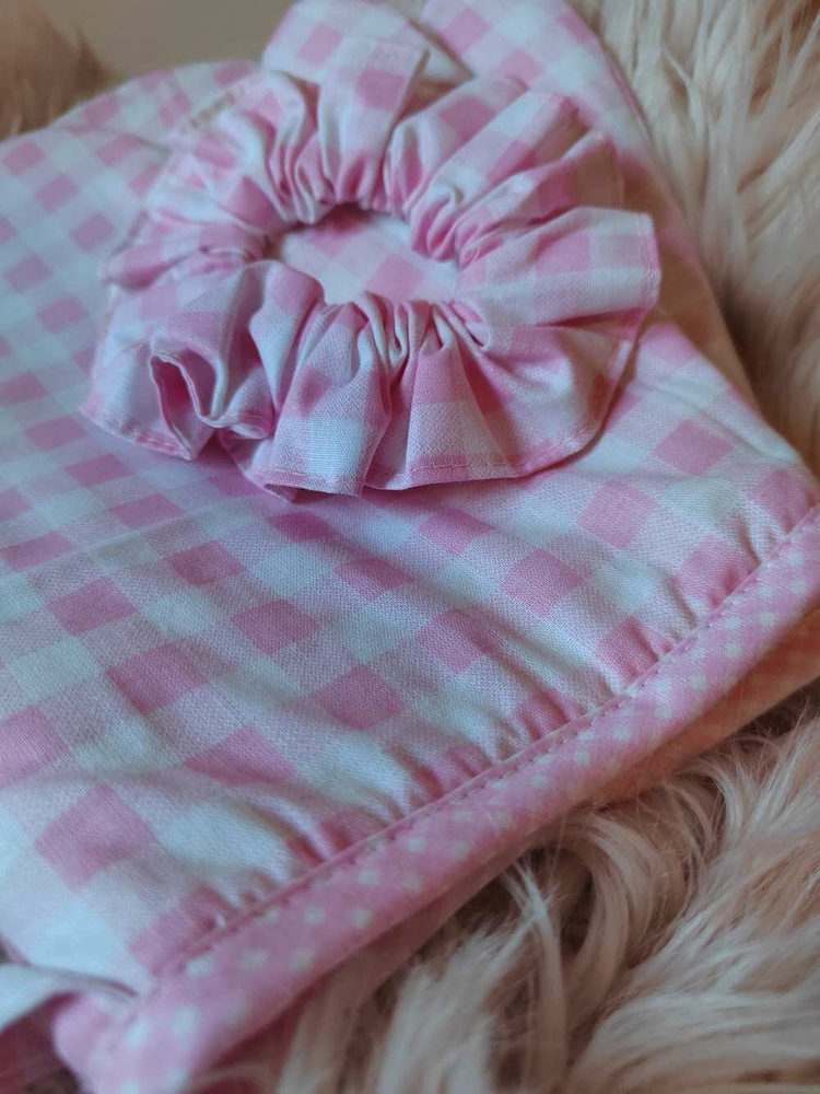 Dárková sada chňapky a gumičky scrunchie do vlasů