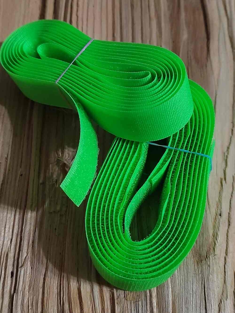 Suchý zip háček + plyš šíře 20 mm 2 m zelená