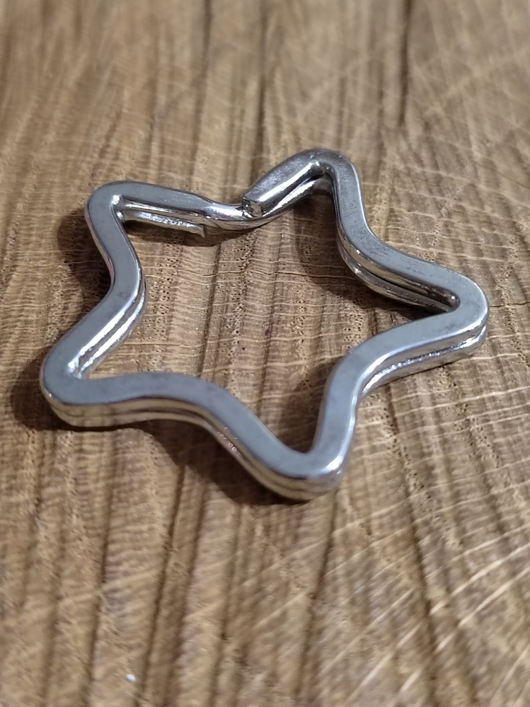 Kroužek na klíče Ø34 mm hvězda