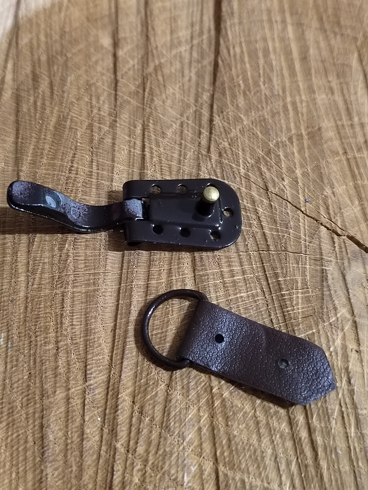 Kožichová spona 10x50 mm barva hnědá