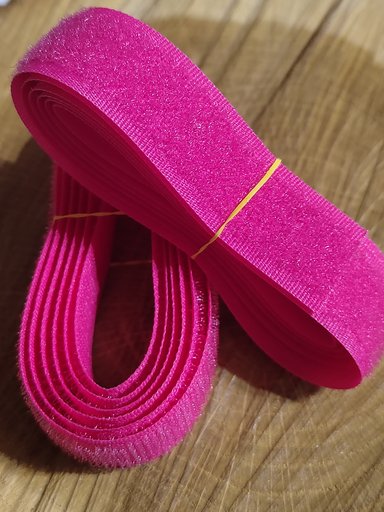 Suchý zip háček + plyš šíře 20 mm růžový