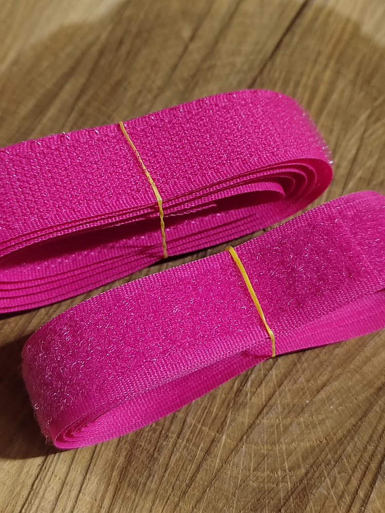 Suchý zip háček + plyš šíře 20 mm růžový