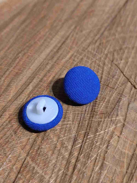 Knoflík potažený průměr 14 mm modrá