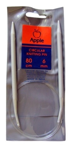 Apple Pletací jehlice kruhové 60 cm -  6 mm