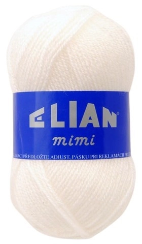 VSV Pletací příze Elian Mimi 208 - bílá antipilling