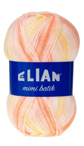 VSV Pletací příze Elian Mimi batik 32430 - oranžová