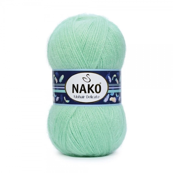 Pletací příze Nako Mohair Delicate 3415 - zelená mátová