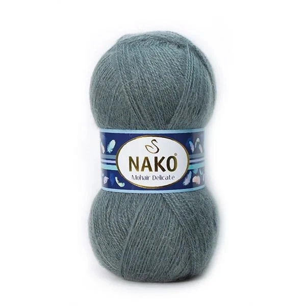 Pletací příze Nako Mohair Delicate  851 - tmavá šedá