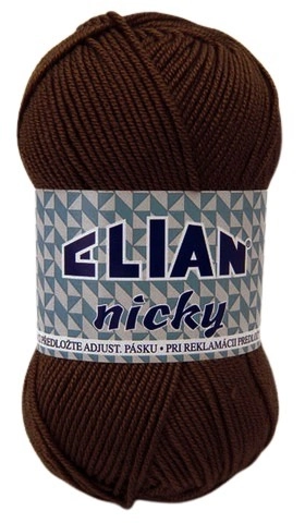 VSV Pletací příze Elian Nicky 1182 - hnědá