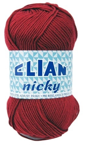 VSV Pletací příze Elian Nicky 174 - vínová