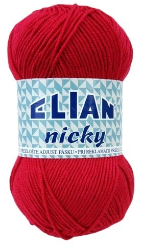 VSV Pletací příze Elian Nicky 3594 - červená