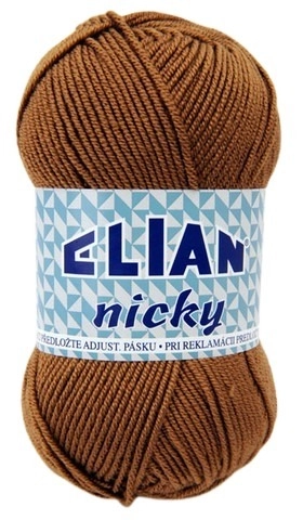 VSV Pletací příze Elian Nicky 5166 - hnědá