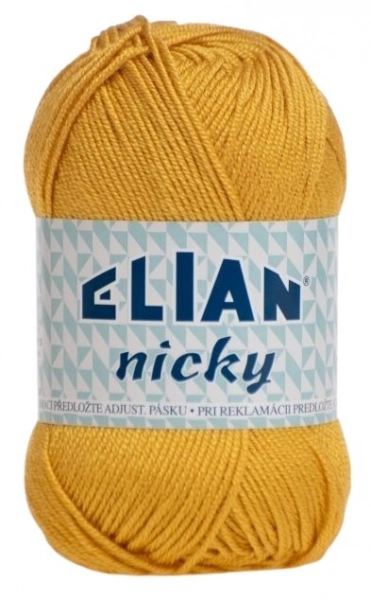 VSV Pletací příze Elian Nicky 6686 - žlutá