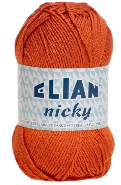 VSV Pletací příze Elian Nicky 6963 - oranžová