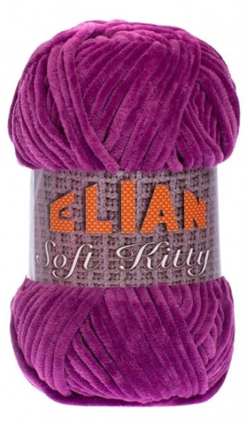 VSV Pletací příze Elian Soft Kitty 97442 - fialová
