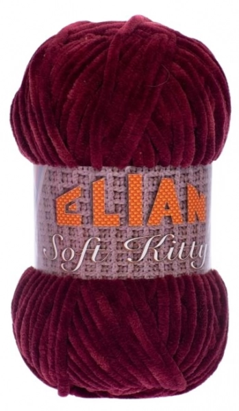 VSV Pletací příze Elian Soft Kitty 97447 - vínová