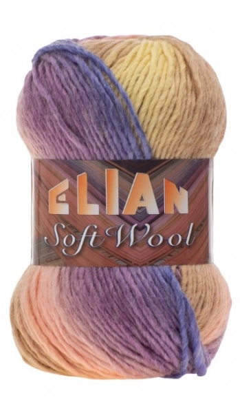 VSV Pletací příze Elian Soft Wool 185 - fialová