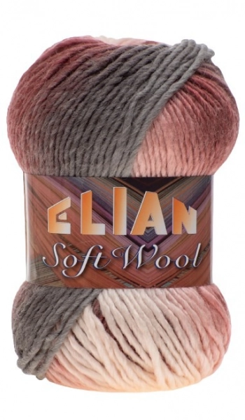 VSV Pletací příze Elian Soft Wool 354 - růžová