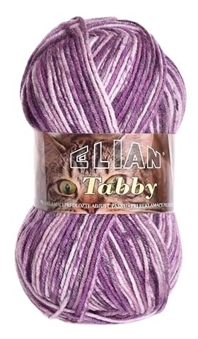 VSV Pletací příze Elian Tabby 31895 - fialová
